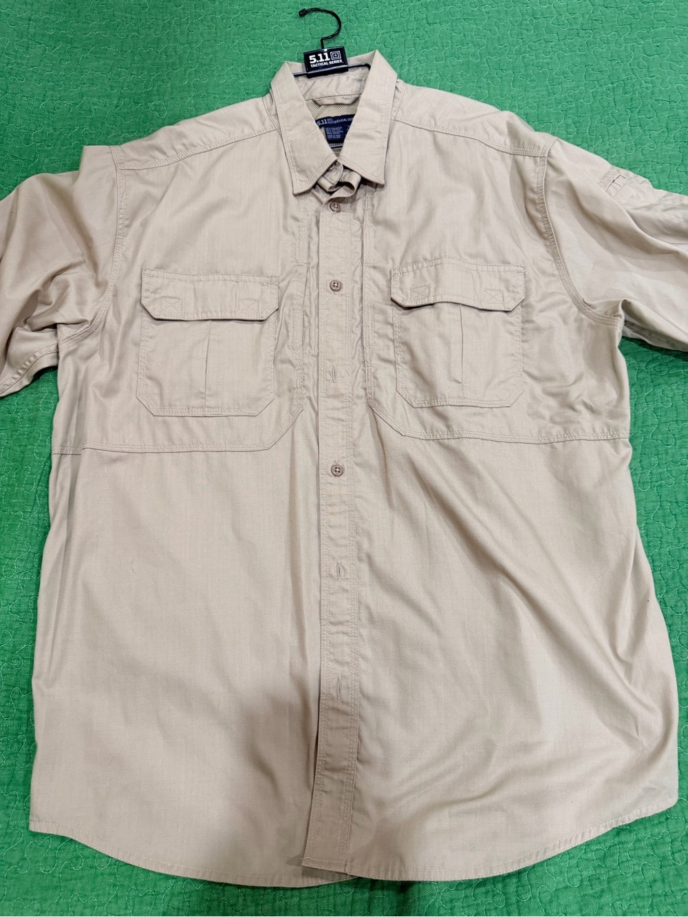 5.11 Tactical Men's Short Sleeve Button-Down Shirt - Khaki